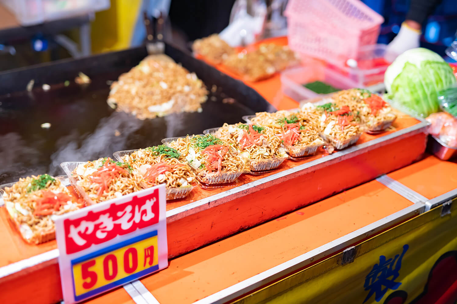 Yakisoba at a street stall